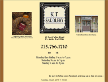 Tablet Screenshot of ktsaddlery.com